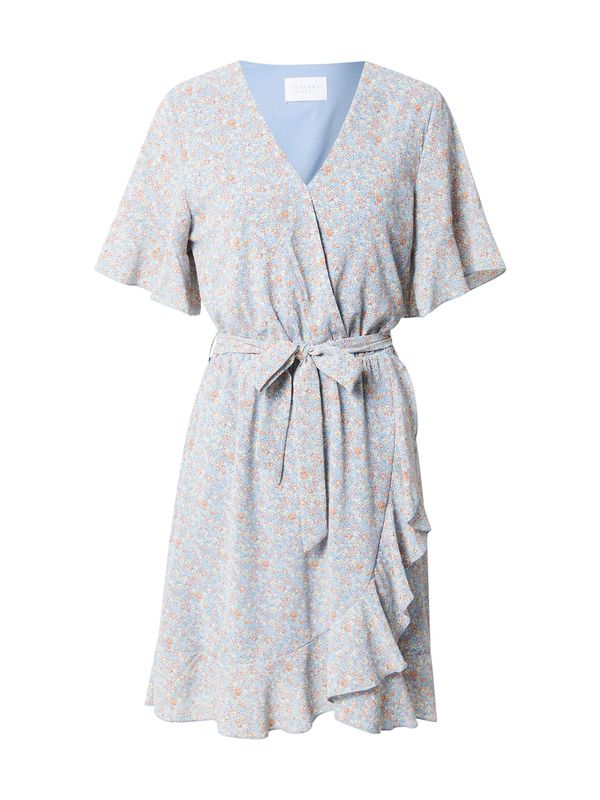 SISTERS POINT SISTERS POINT Haljina 'NEW GRETO-20'  svijetloplava / pastelno žuta / travnato zelena / narančasta / bijela