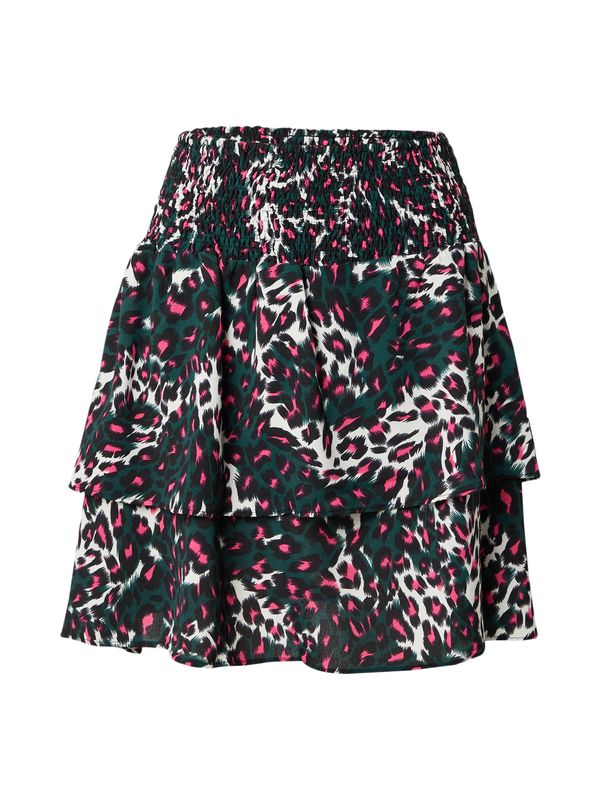 SISTERS POINT SISTERS POINT Suknja 'N.GROW'  smaragdno zelena / fuksija / crna / bijela