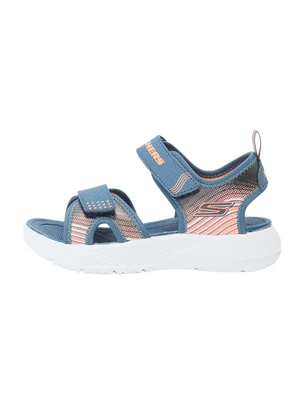 Skechers Kids Skechers Kids Otvorene cipele 'MICROSPEC-SPLASH'  mornarsko plava / narančasta / bijela