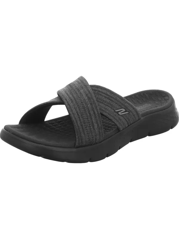 SKECHERS SKECHERS Natikače s potpeticom 'Go Walk Flex'  siva / crna