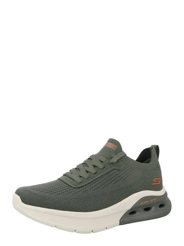 SKECHERS SKECHERS Niske tenisice 'Bobs ARC Waves 2.0-Class Form'  maslinasta / narančasta