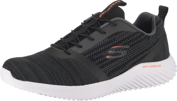 SKECHERS SKECHERS Niske tenisice 'Bounder'  siva melange / tamno narančasta / crna