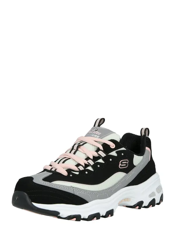 SKECHERS SKECHERS Niske tenisice 'D LITES-COOL CHANGE'  siva / svijetlozelena / marelica / crna