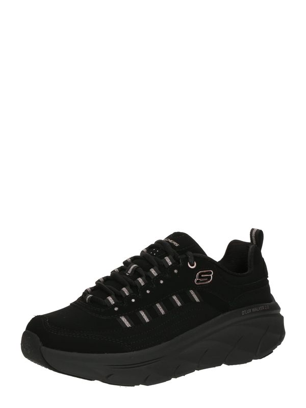 SKECHERS SKECHERS Niske tenisice 'D'LUX WALKER 2.0'  crna / srebro