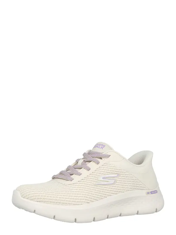 SKECHERS SKECHERS Niske tenisice 'GO WALK FLEX - CARLA'  ljubičasta / srebro / prljavo bijela