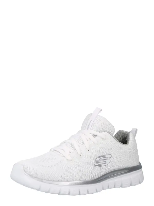 SKECHERS SKECHERS Niske tenisice 'Graceful Get Connected'  srebro / bijela