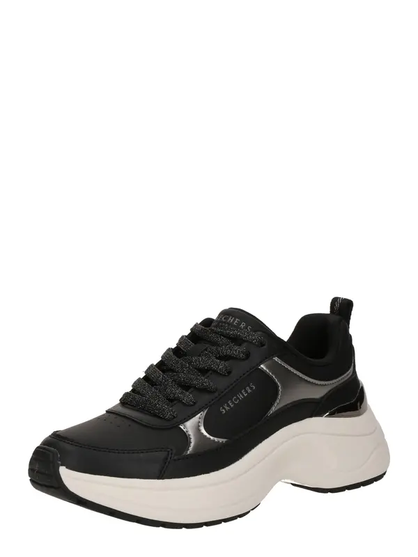 SKECHERS SKECHERS Niske tenisice 'Hazel 2'  crna / srebro
