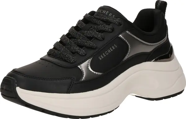 SKECHERS SKECHERS Niske tenisice 'Hazel 2'  crna / srebro