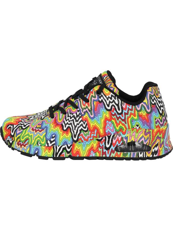 SKECHERS SKECHERS Niske tenisice 'Infinite Drip'  akvamarin / svijetlozelena / neonsko narančasta / crna