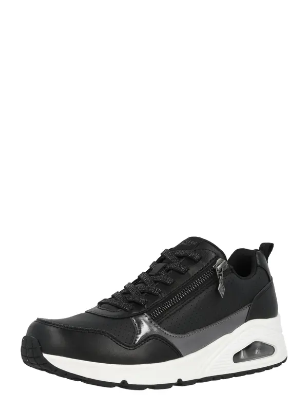 SKECHERS SKECHERS Niske tenisice 'UNO'  crna / srebro