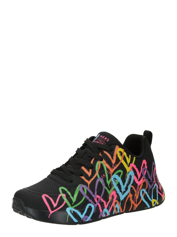 SKECHERS SKECHERS Niske tenisice 'UNO LITE'  svijetloplava / ljubičasta / svijetloroza / crna