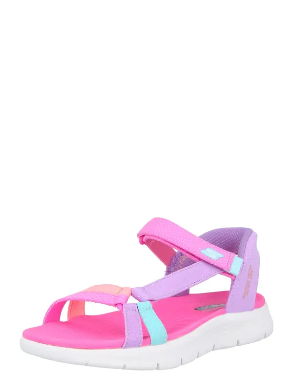 SKECHERS SKECHERS Sandale 'Go Walk Flex'  tirkiz / lila / marelica / roza