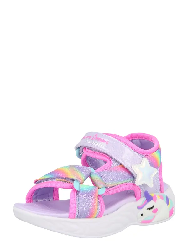 SKECHERS SKECHERS Sandale 'UNICORN DREAMS'  svijetloplava / lavanda / narančasta / roza