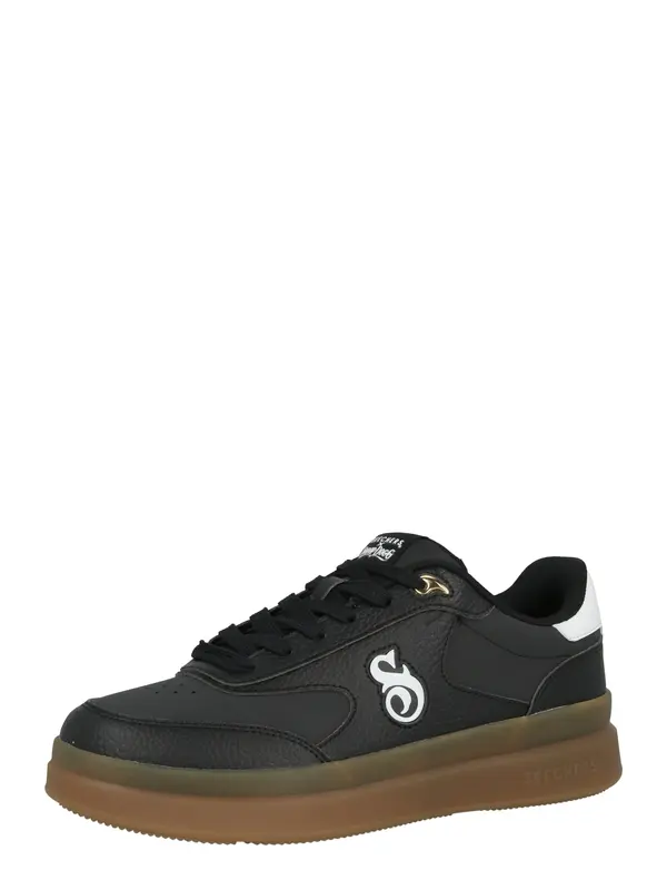 SKECHERS SKECHERS Sportske cipele 'Courtside - Cali Dudez'  crna / bijela