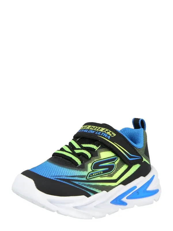 SKECHERS SKECHERS Tenisice 'FLEX-GLOW'  nebesko plava / neonsko žuta / crna