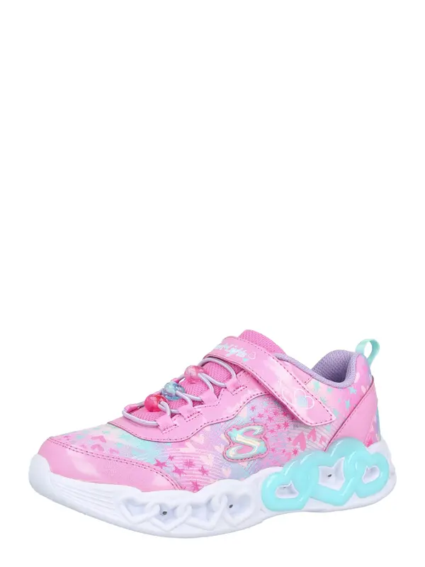 SKECHERS SKECHERS Tenisice 'INFINITE HEART LIGHTS'  nebesko plava / ružičasto crvena / pastelno roza / srebro