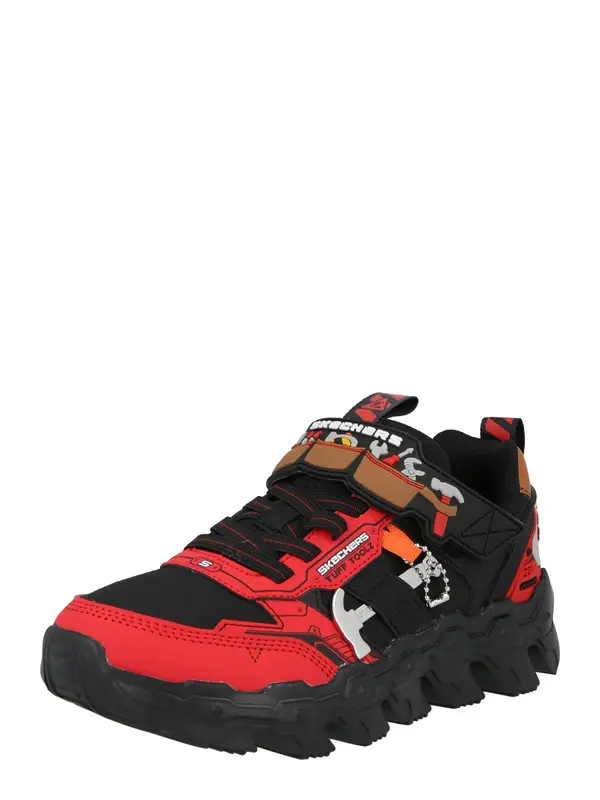SKECHERS SKECHERS Tenisice 'MEGA-FLEX LITE-SKECHERS TUFF'  crvena / crna / bijela