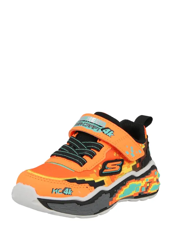 SKECHERS SKECHERS Tenisice 'MEGA SCENE'  tirkiz / žuta / narančasta / crna