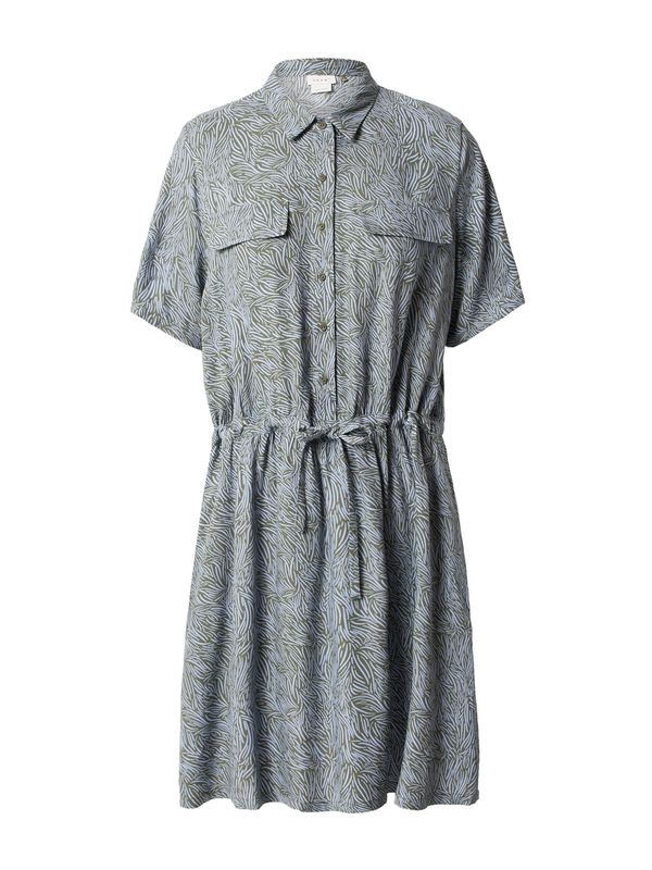 SKFK SKFK Košulja haljina 'NEKAITZ'  sivkasto plava / travnato zelena