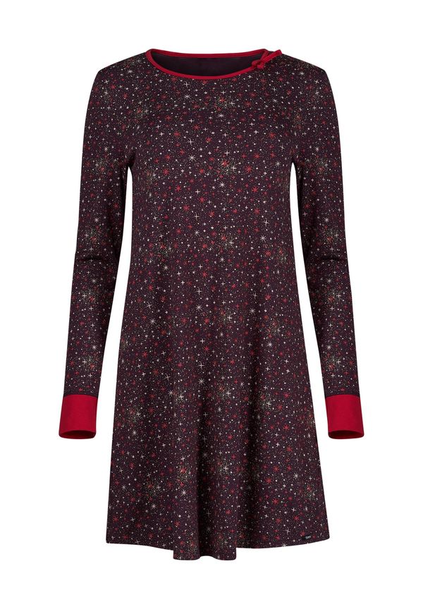 Skiny Skiny Spavaćica košulja  patlidžan / roza / crvena / bijela