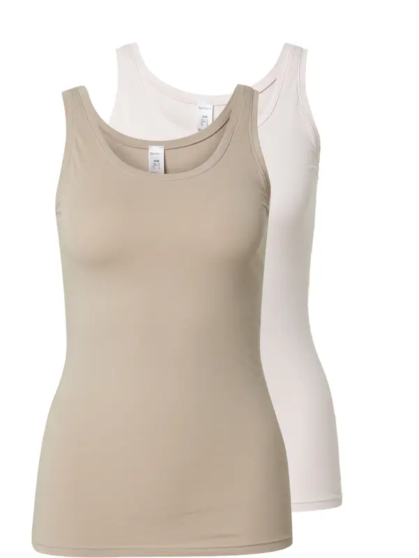 Skiny Skiny Top  nude / tamno bež
