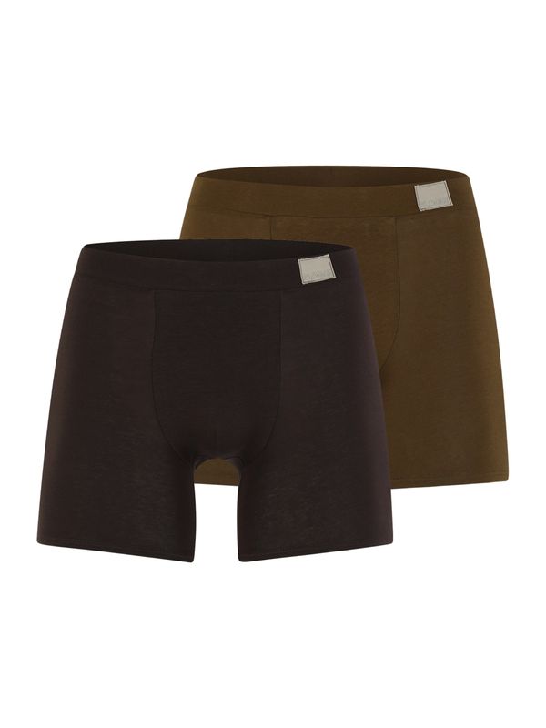 SLOGGI SLOGGI Bokserice 'men GO Natural H'  tamno smeđa / maslinasta