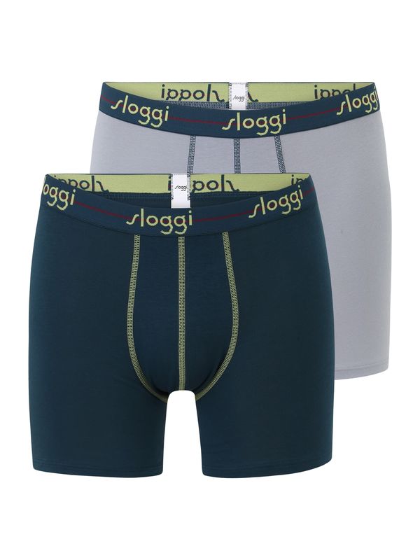 SLOGGI SLOGGI Bokserice 'men Start'  kameno siva / limeta / petrol