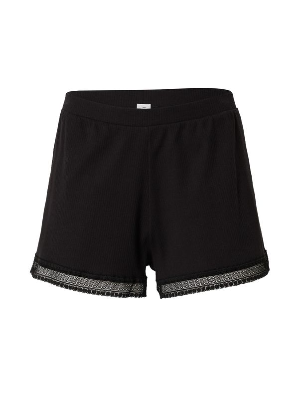 SLOGGI SLOGGI Pidžama hlače 'GO Ribbed'  crna