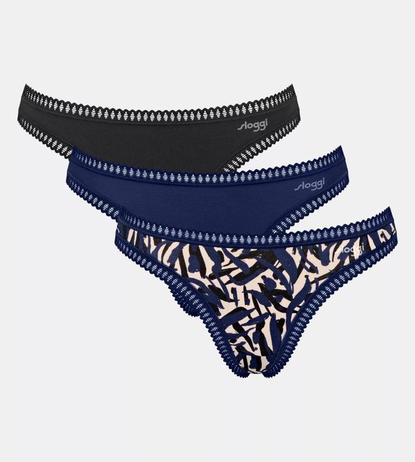 SLOGGI SLOGGI Tanga gaćice  bež / plava / noćno plava / crna