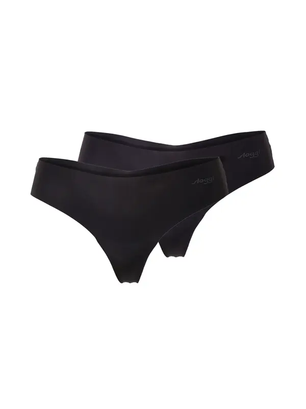 SLOGGI SLOGGI Tanga gaćice 'ZERO Microfibre 2.0 H'  siva / crna