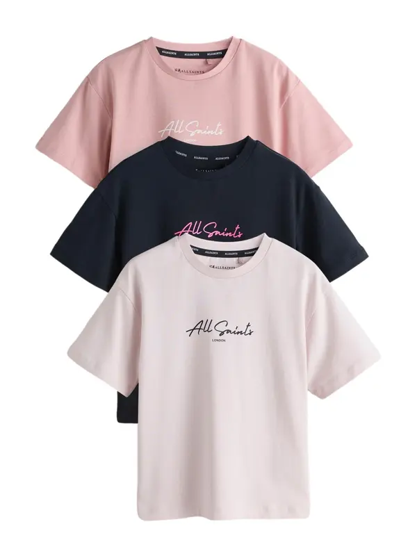 smALLSAINTS smALLSAINTS Majica  roza / rosé / crna / bijela