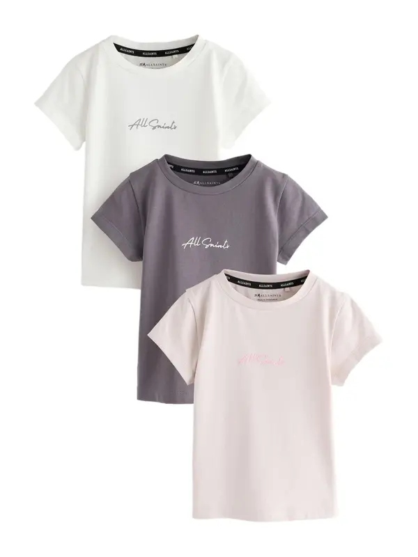 smALLSAINTS smALLSAINTS Majica  tamo siva / rosé / bijela