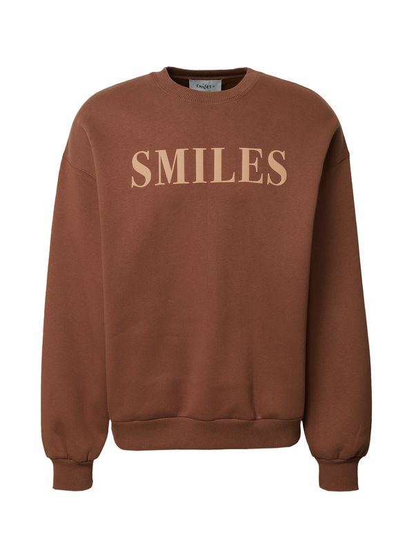 Smiles Smiles Sweater majica  bež / smeđa
