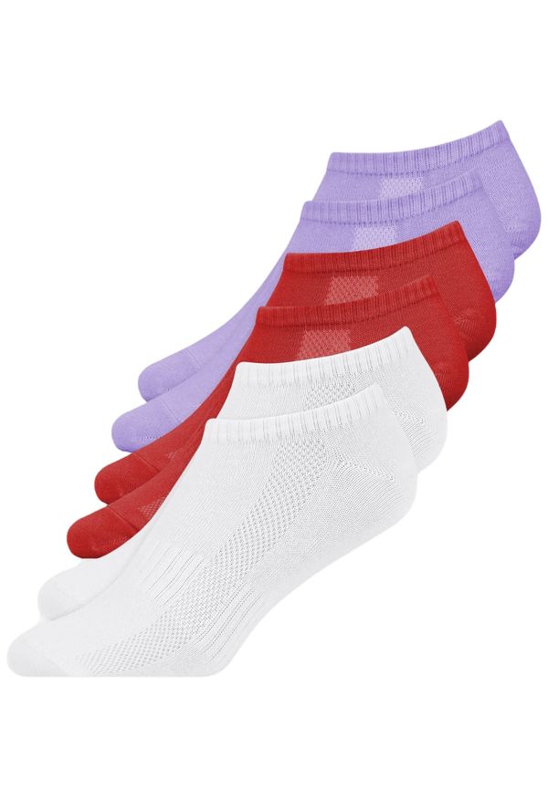 SNOCKS SNOCKS Čarape  lavanda / crvena / bijela