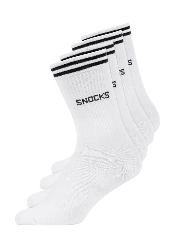 SNOCKS SNOCKS Sportske čarape  crna / bijela
