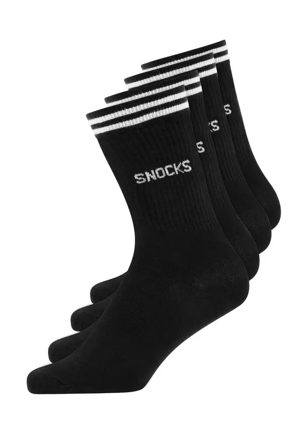 SNOCKS SNOCKS Sportske čarape  crna / bijela