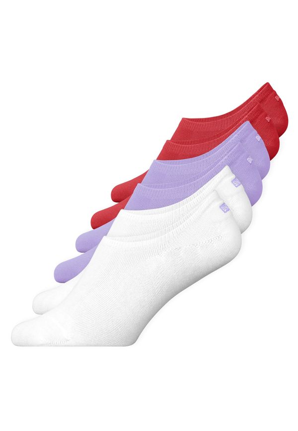 SNOCKS SNOCKS Stopalice  ljubičasta / tamno crvena / bijela