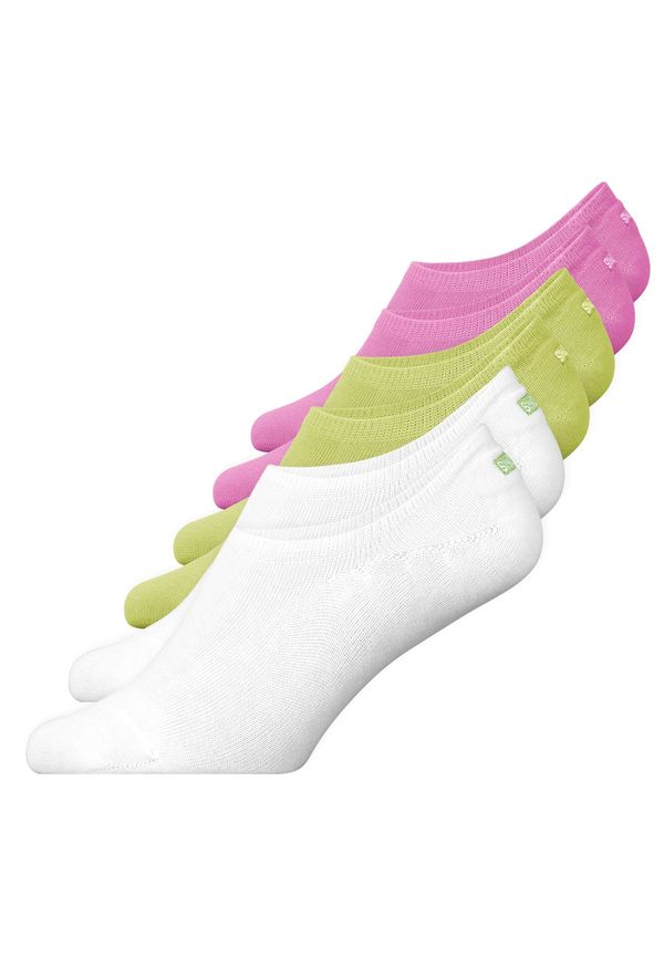 SNOCKS SNOCKS Stopalice  zelena / roza / bijela
