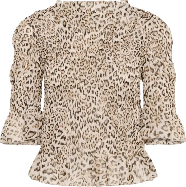 SOAKED IN LUXURY SOAKED IN LUXURY Bluza 'Anaya Olympia'  boja pijeska / boja devine dlake (camel) / tamno smeđa
