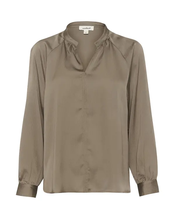 SOAKED IN LUXURY SOAKED IN LUXURY Bluza 'Loana'  sepija