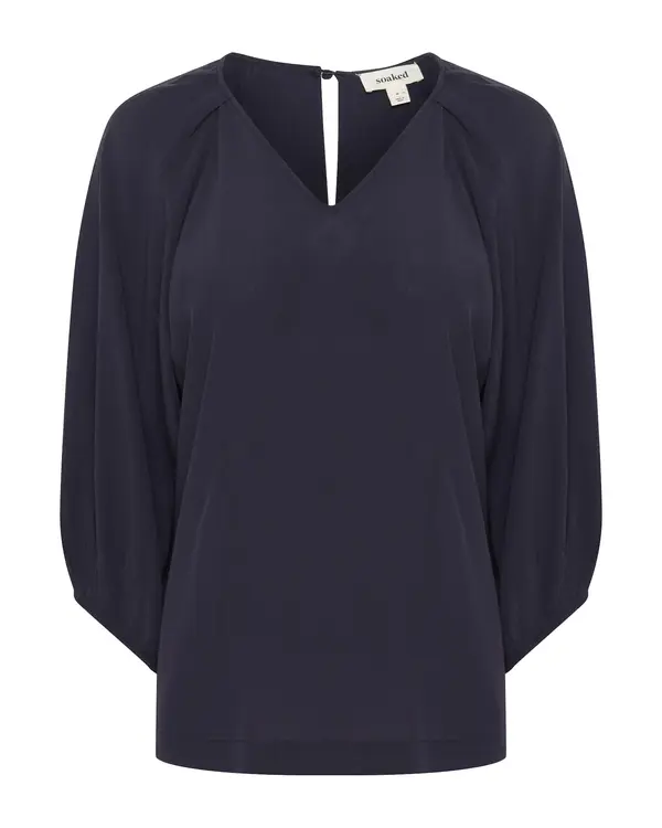 SOAKED IN LUXURY SOAKED IN LUXURY Bluza 'Valize'  tamno plava
