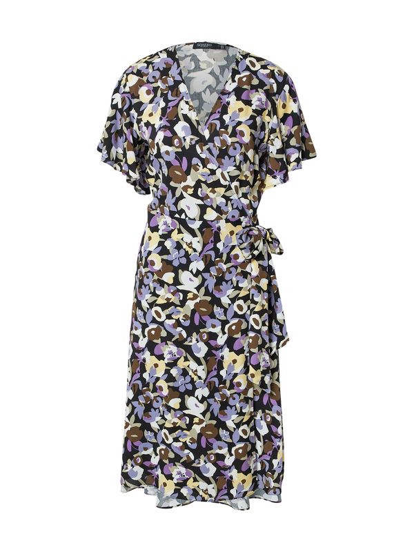 SOAKED IN LUXURY SOAKED IN LUXURY Haljina 'Cindra'  smeđa / ljubičasta / crna / bijela