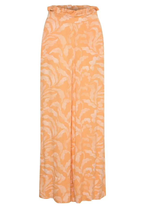 SOAKED IN LUXURY SOAKED IN LUXURY Hlače 'Zaya'  mandarina / bijela