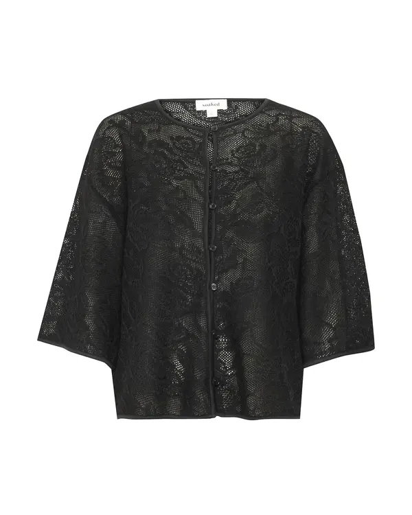 SOAKED IN LUXURY SOAKED IN LUXURY Kardigan 'Lupina'  crna