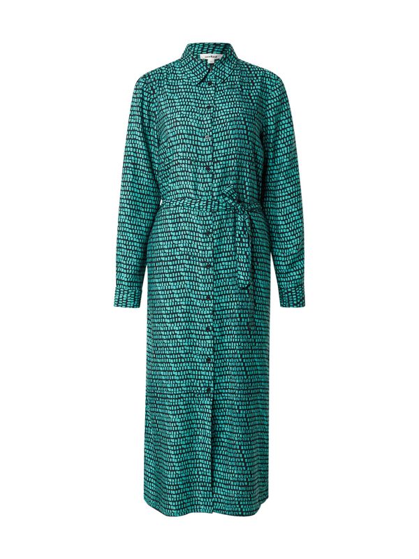 SOAKED IN LUXURY SOAKED IN LUXURY Košulja haljina 'Ofelia'  smaragdno zelena / crna