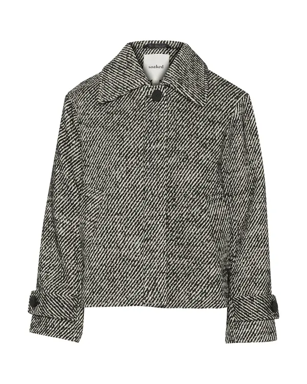 SOAKED IN LUXURY SOAKED IN LUXURY Prijelazna jakna 'Mabel'  crna melange