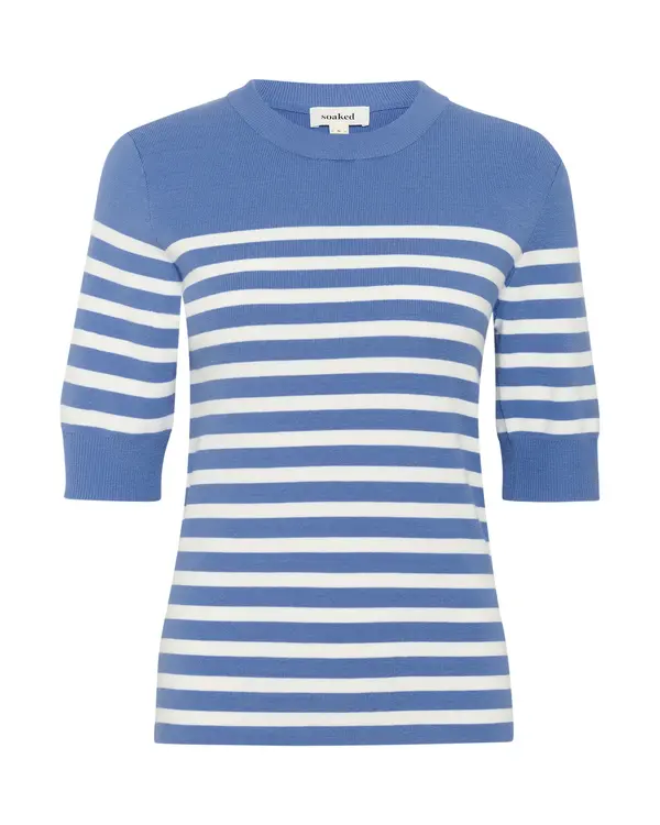 SOAKED IN LUXURY SOAKED IN LUXURY Pulover 'SLSpina'  azur / prljavo bijela