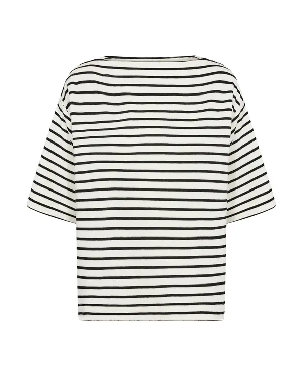SOAKED IN LUXURY SOAKED IN LUXURY Sweater majica 'Ingina'  crna / bijela