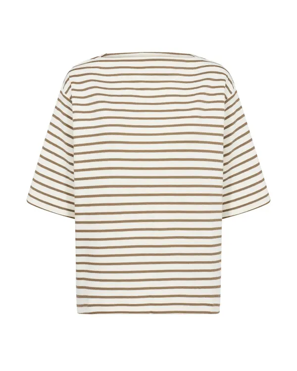 SOAKED IN LUXURY SOAKED IN LUXURY Sweater majica 'Ingina'  smeđa / bijela