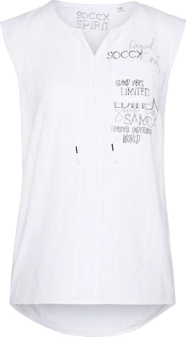 Soccx Soccx Bluza  crna / bijela